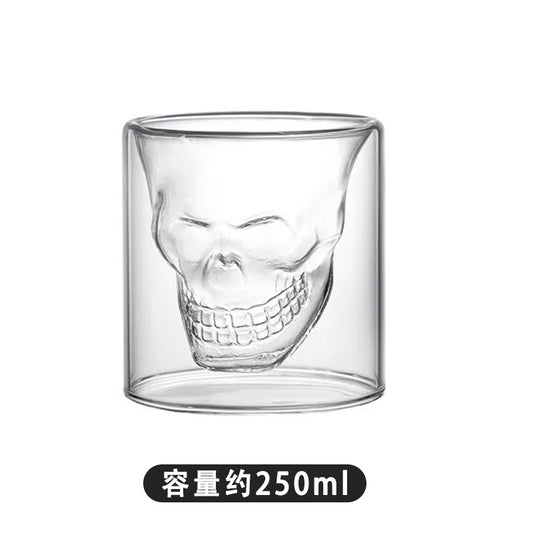 Artistic Skull Design Cocktail Glass