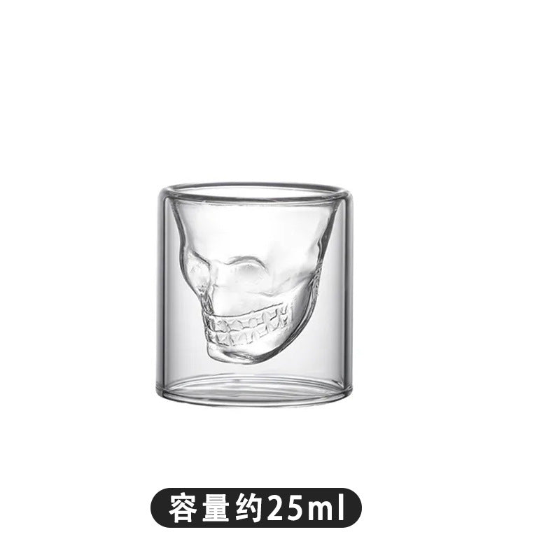 Artistic Skull Design Cocktail Glass